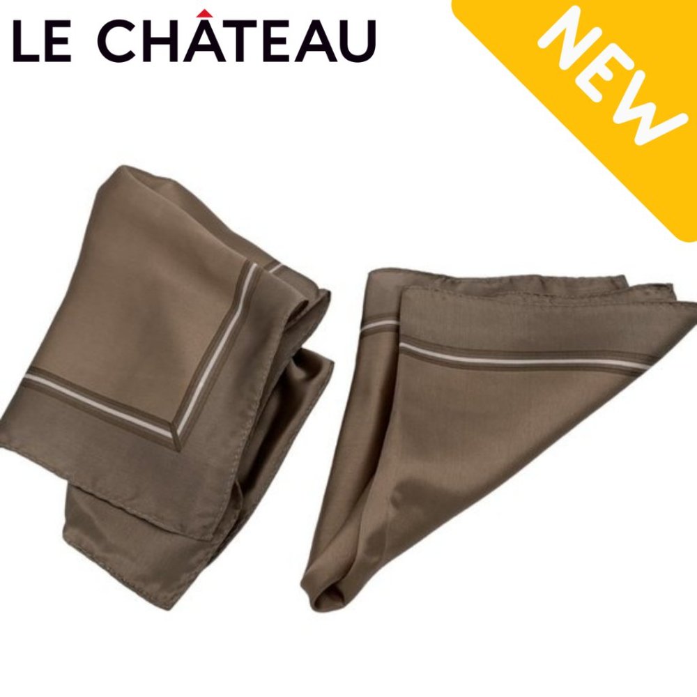 Le Chateau Dual Toned Silk Pocket Squares
